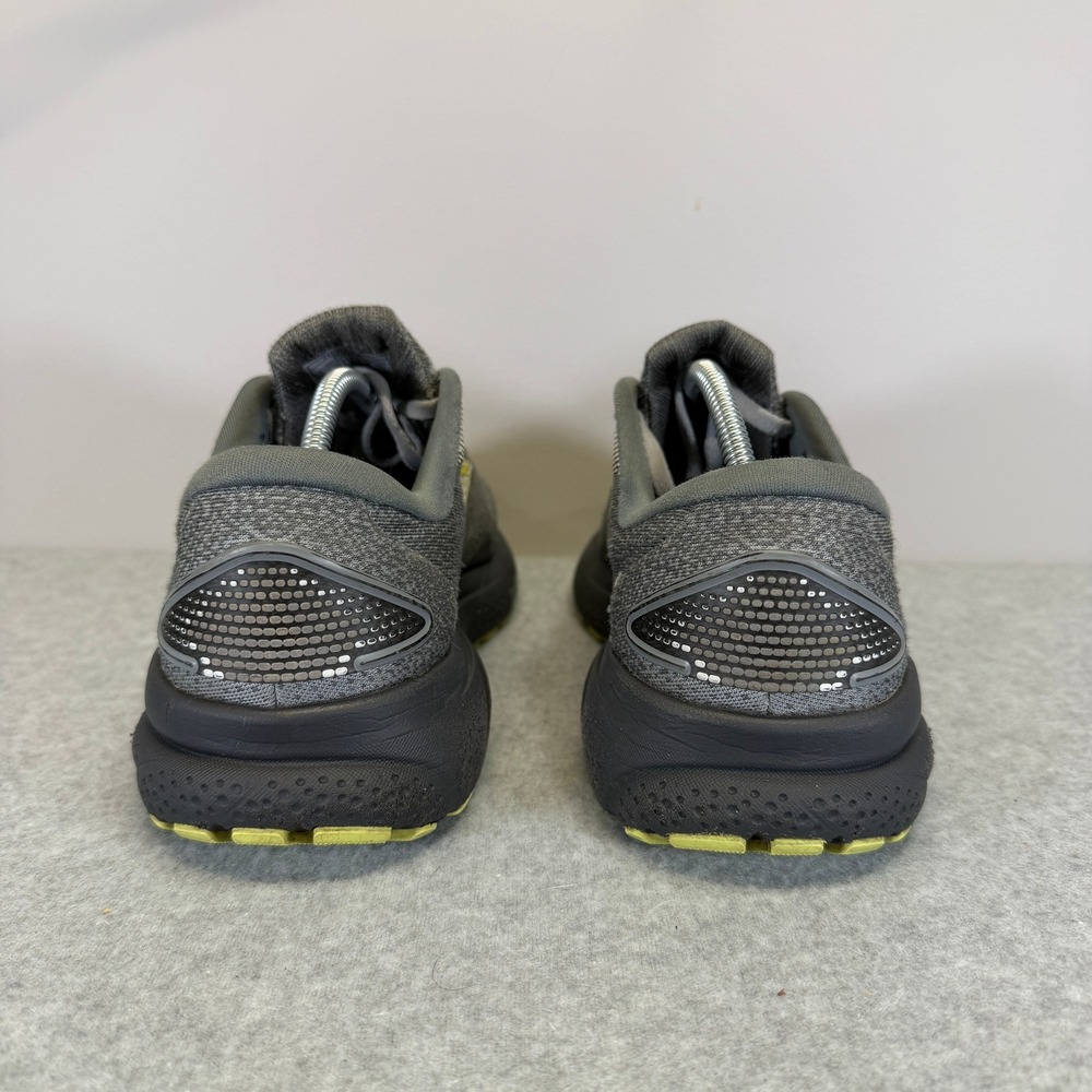 Brooks Ghost Men's Gray and Yellow Running Shoes - Picture 5 of 10